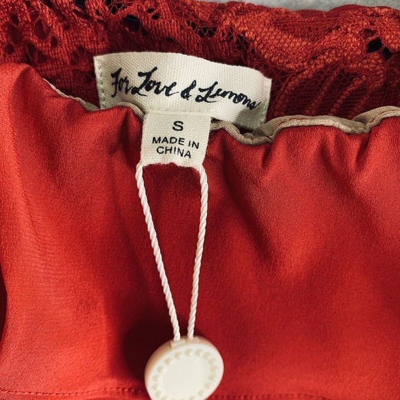 For Love & Lemons Chianti Off Shoulder Ruffle Dress Womens Size Small NWT $308 - Picture 5 of 11